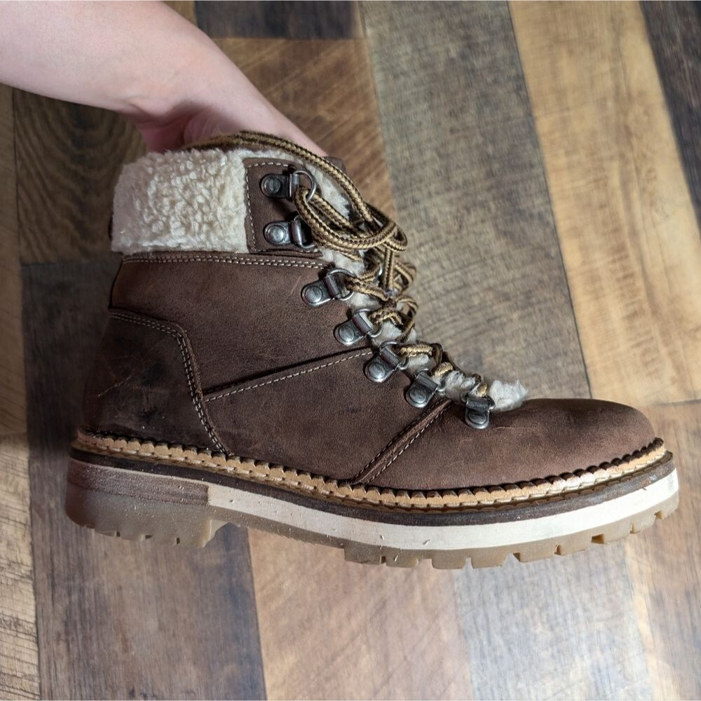 Alpine Design Holly 2.0 Winter Snow Boots Lined Leather Thick Rubber Sole - Picture 12 of 14